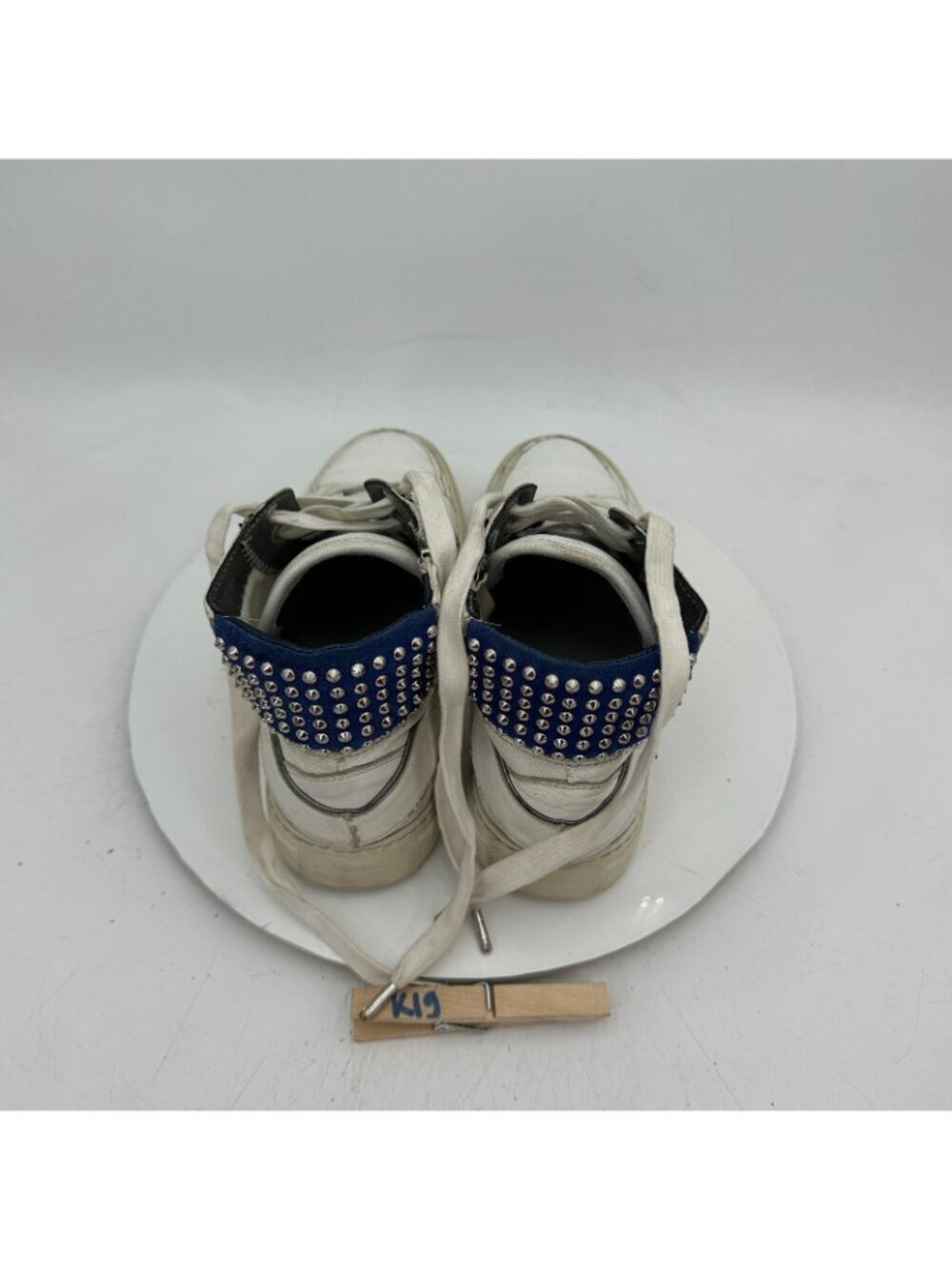 Zadig & Voltaire ZV1747 Women Size 39 US 9 White Leather flora Lightning Shoes - Picture 9 of 13